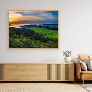 Solnedgång över Björlanda kile och Store Udd – Hisingen | Canvas