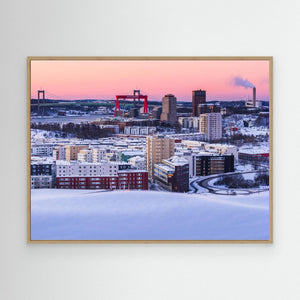 Göteborg – Gryning över Hisingen | Canvas