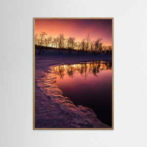 Soluppgång vid Grövlan – vinterlandskap i Grövelsjöfjällen | Fine Art Print