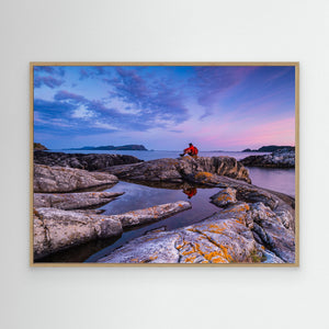 Solnedgång vid Bremangerlandet – Vestland, Norge | Canvas