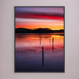 Iseld över Stensjön - CANVAS