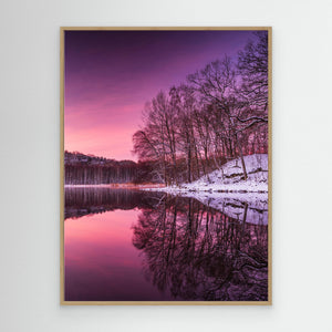 Vintermorgon vid Ståloppet – Rådasjön och Stensjön, Mölndal | Canvas