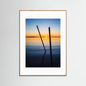 Solnedgång vid Stegerholmen – Göteborgs kust | Fine Art Print