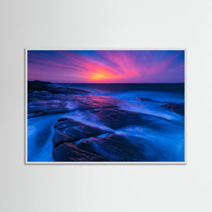 Solnedgång vid Näsbokrok naturreservat – Ölmanäshalvön, Halland | Fine Art Print