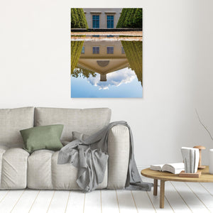 Gunnebo Slott spegling i vattenpöl – Mölndal | Canvas