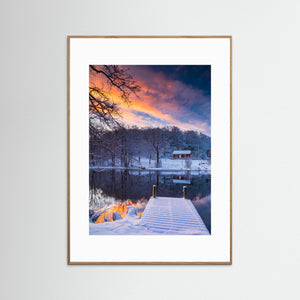 Brostugan vid Ståloppet i vinterljus – Gunnebo, Mölndal | Fine Art Print 
