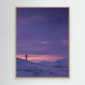 Skidåkare i soluppgång vid Valdalsfjellet – Innlandet Norge | Canvas