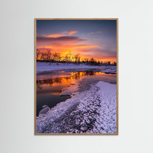 Vinter vid Grövlan – Soluppgång i Grövelsjöfjällen, Dalarna | Fine Art Print