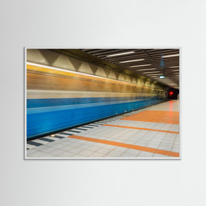 Göteborg – Spårvagn i rörelse i Hammarkulletunneln | Fine Art Print