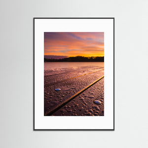 Morgonljus i droppar – Stensjön, Mölndal | Fine Art Print