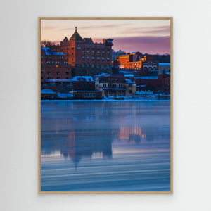 Klippan Göteborg i vinterljus – Utsikt från Färjenäs | Canvas
