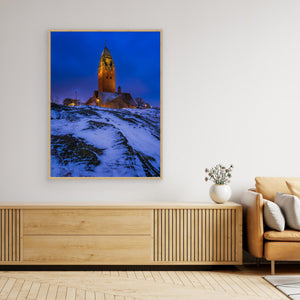 Masthuggskyrkan i vinterkväll – Göteborg | Canvas