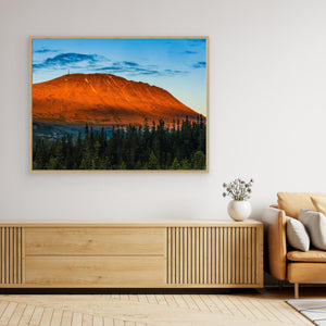 Solnedgång över Gaustatoppen – Telemark, Norge | Canvas