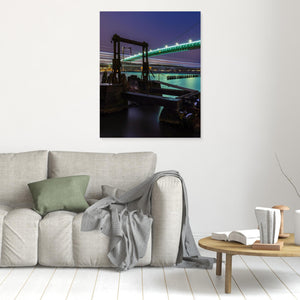Älvsborgsbron och färjetrafik vid Färjenäs – Göteborg | Canvas