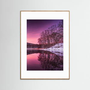 Vintermorgon vid Ståloppet – Rådasjön och Stensjön, Mölndal | Fine Art Print 
