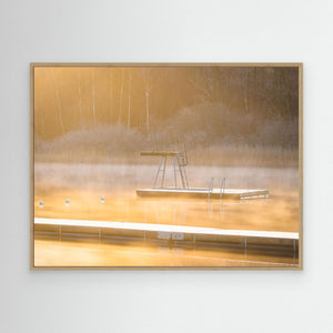 Stillhet i Dimma – Rådasjön, Mölnlycke | Canvas