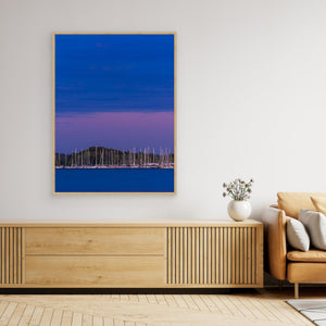 Segelbåtar vid Sandö hamn – Vallda Sandö, Kungsbacka | Canvas