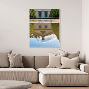 Gunnebo Slott spegling i vattenpöl – Mölndal | Canvas