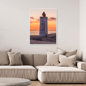 Danmark – Rubjerg Knude Fyr i solnedgång | Canvas
