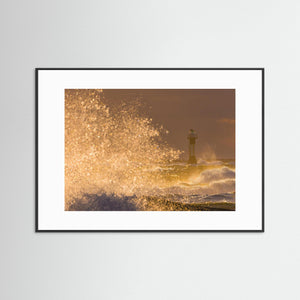 Storm vid fyren Väcker – Tjurpannan, Bohuslän | Fine Art Print
