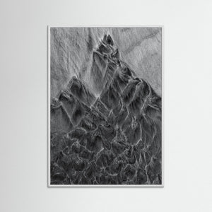 Grafiskt sandmönster Askimsbadet Göteborg – abstrakt naturfoto | Fine Art Print