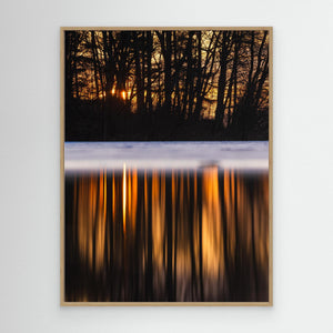 Solnedgång vid Landvettersjön – Naturfoto från Härryda | Canvas
