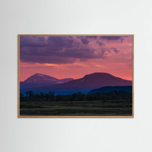 Solnedgång över Funäsdalsfjällen – Härjedalen | Fine Art Print