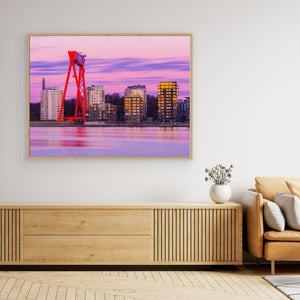 Eriksbergskranen vid Göta älv – Göteborg | Canvas