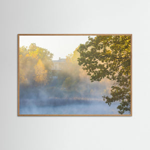 Gunnebo Slott i höstdimma – Ståloppet mellan Rådasjön och Stensjön | Fine Art Print 