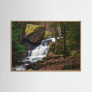 Vattenfall i Bråtaskogens naturreservat Härryda | Fine Art Print
