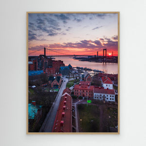 Klippan i solnedgång – Göteborg | Canvas