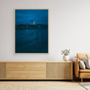 Göta älv i skymning – Gamlestaden Göteborg | Canvas
