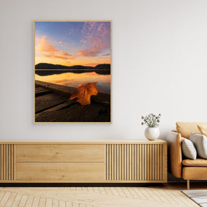 Höstlöv i gryning - CANVAS