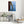 Gul reptamp vid blå älv - CANVAS