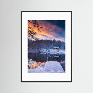 Brostugan vid Ståloppet i vinterljus – Gunnebo, Mölndal | Fine Art Print 