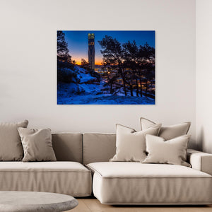 Vinterljus över Karlatornet - CANVAS
