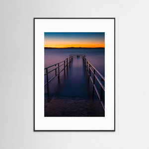 Solnedgång vid bryggan i Sillvik – Hisingen | Fine Art Print