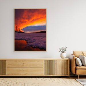 Lofssjön Lofsdalen Härjedalen – Soluppgång över frusen sjö | Canvas