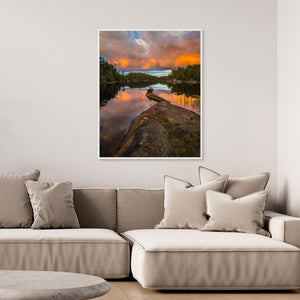 Kvällsljus över Svartedalen - CANVAS