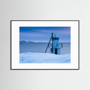 Klåva fyr på Hönö i vinterljus – Göteborgs skärgård | Fine Art Print