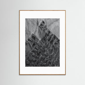 Grafiskt sandmönster Askimsbadet Göteborg – abstrakt naturfoto | Fine Art Print