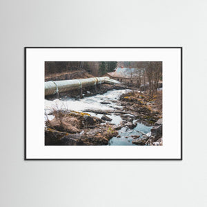 Fritsla, Marks kommun – Fritsla kraftverk och Häggån | Fine Art Print