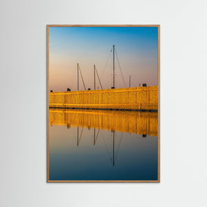 Småbåtshamn i kvällsljus – Killingsholmen, Göteborg | Fine Art Print