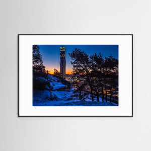 Vinterljus över Karlatornet