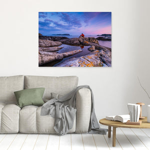 Solnedgång vid Bremangerlandet – Vestland, Norge | Canvas