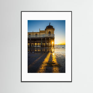 Solnedgång vid Varbergs kallbadhus – Varberg | Fine Art Print 
