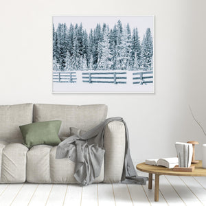 Snöfångare vid Lövåsen - CANVAS