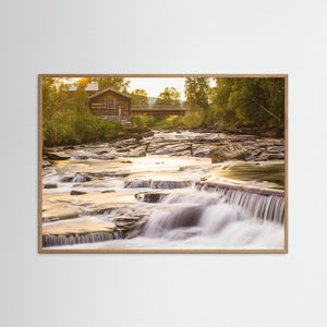 Ljusnan vid Ljusnedal, Härjedalen – fors i kvällsljus | Fine Art Print