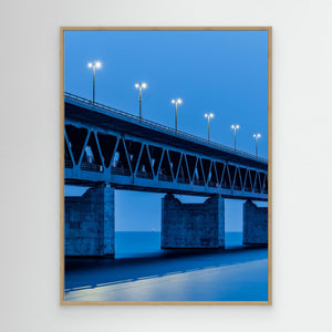 Öresundsbron – Blå timmen över bron mellan Sverige och Danmark - CANVAS