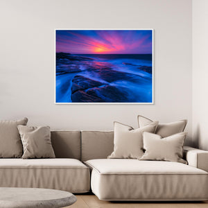 Solnedgång vid Näsbokrok naturreservat – Ölmanäshalvön, Halland | Canvas